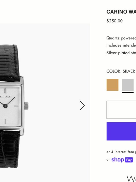 Heaven Mayhem Carino Watch Silver (never worn!) main image 7